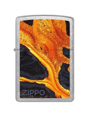 Zippo- Lava Street Chrome